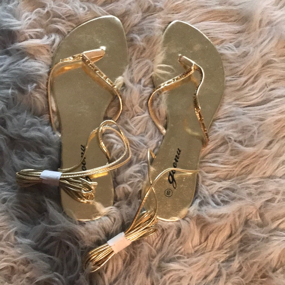 Lace Up Sandals Size 8